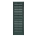 Perfect Shutters 15 Inch x 63 Inch Louver Exterior Vinyl Shutter, PR LVR-15-63-331